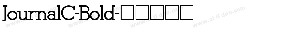 JournalC-Bold字体转换
