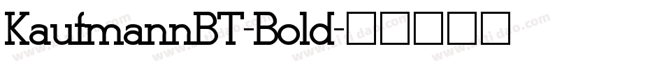 KaufmannBT-Bold字体转换