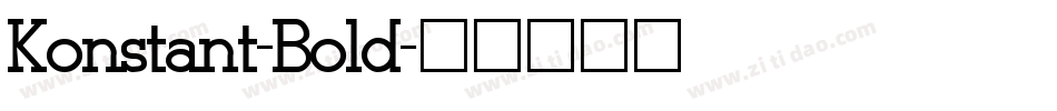 Konstant-Bold字体转换