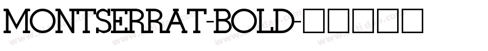 MONTSERRAT-BOLD字体转换