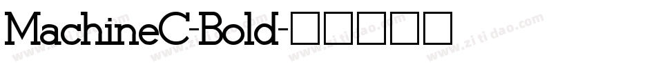 MachineC-Bold字体转换