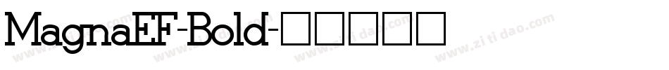 MagnaEF-Bold字体转换