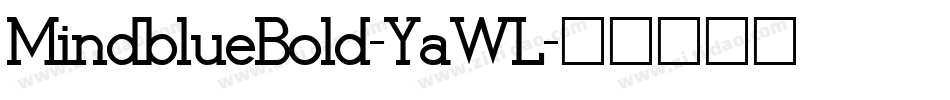 MindblueBold-YaWL字体转换