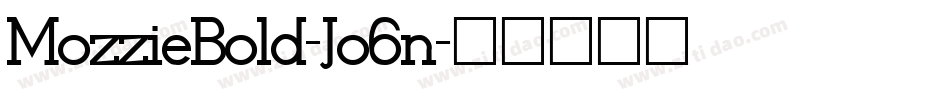 MozzieBold-Jo6n字体转换
