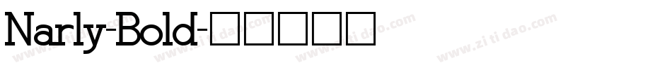 Narly-Bold字体转换