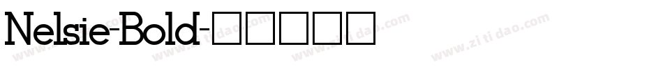 Nelsie-Bold字体转换