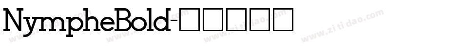 NympheBold字体转换
