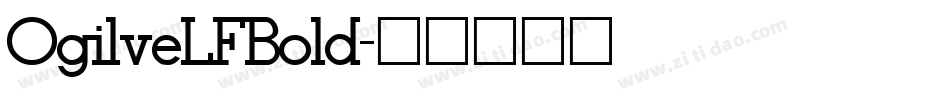 OgilveLFBold字体转换