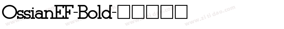 OssianEF-Bold字体转换
