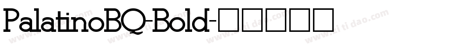PalatinoBQ-Bold字体转换