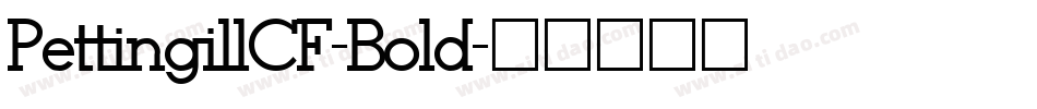 PettingillCF-Bold字体转换
