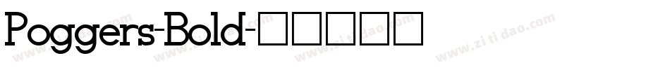 Poggers-Bold字体转换