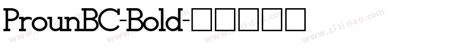 ProunBC-Bold字体转换