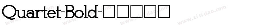 Quartet-Bold字体转换