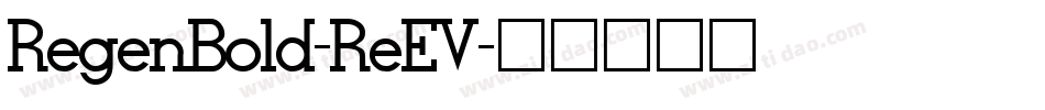 RegenBold-ReEV字体转换
