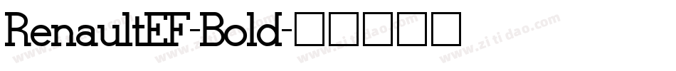 RenaultEF-Bold字体转换