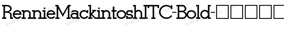 RennieMackintoshITC-Bold字体转换