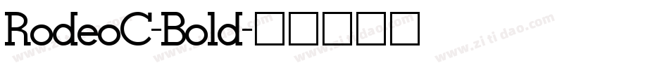 RodeoC-Bold字体转换