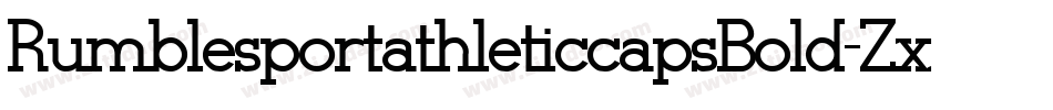 RumblesportathleticcapsBold-ZxDJ字体转换