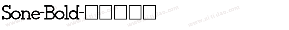 Sone-Bold字体转换