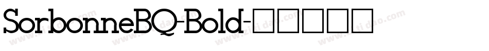 SorbonneBQ-Bold字体转换