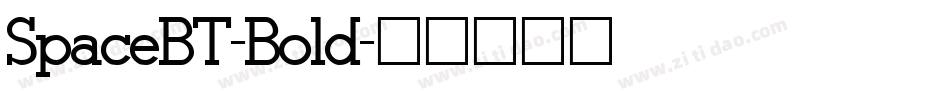SpaceBT-Bold字体转换