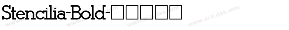 Stencilia-Bold字体转换