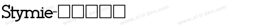 Stymie字体转换