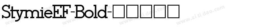 StymieEF-Bold字体转换