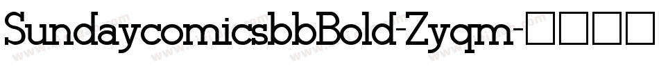 SundaycomicsbbBold-Zyqm字体转换