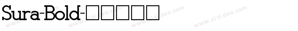 Sura-Bold字体转换