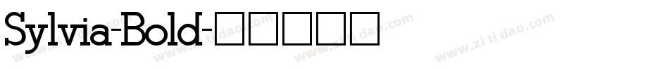 Sylvia-Bold字体转换