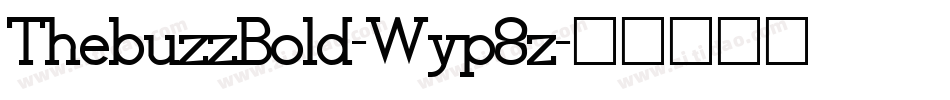 ThebuzzBold-Wyp8z字体转换
