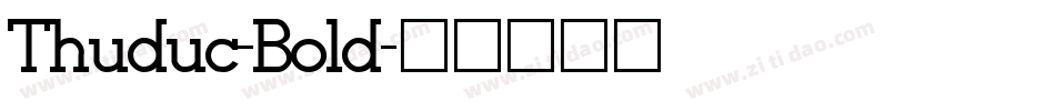 Thuduc-Bold字体转换