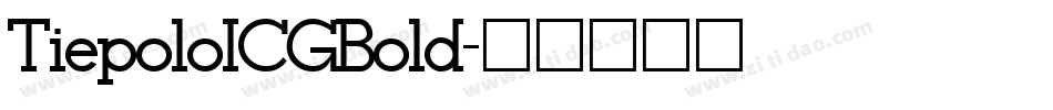 TiepoloICGBold字体转换
