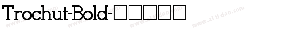 Trochut-Bold字体转换