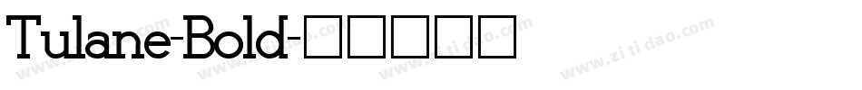 Tulane-Bold字体转换