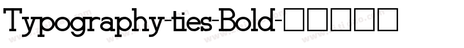 Typography-ties-Bold字体转换