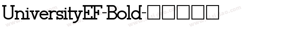 UniversityEF-Bold字体转换