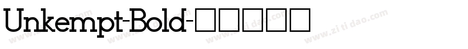 Unkempt-Bold字体转换