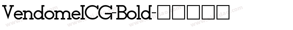 VendomeICG-Bold字体转换