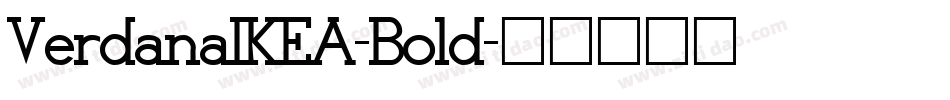 VerdanaIKEA-Bold字体转换