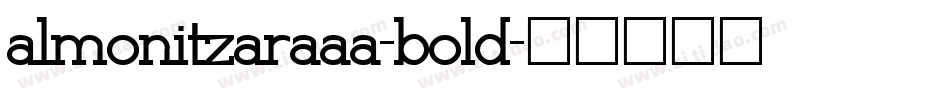 almonitzaraaa-bold字体转换