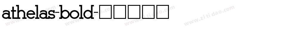 athelas-bold字体转换