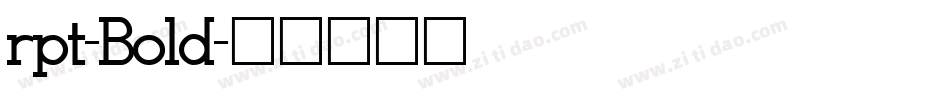 rpt-Bold字体转换