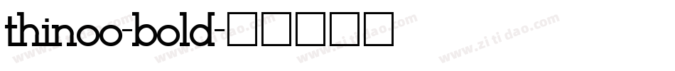 thinoo-bold字体转换