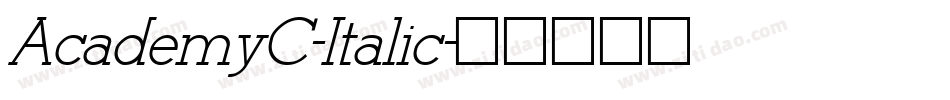 AcademyC-Italic字体转换