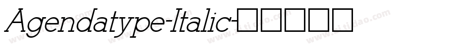 Agendatype-Italic字体转换