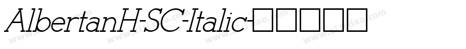AlbertanH-SC-Italic字体转换