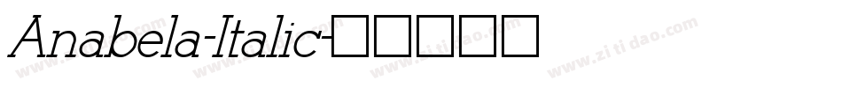 Anabela-Italic字体转换